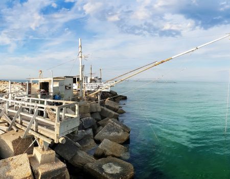 trabocco mare Giulianova Lido Teramo in Abruzzo