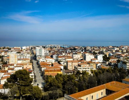 paesaggio città mare Giulianova Lido Teramo in Abruzzo